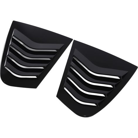 Paar leichte und verschleißfeste dreieckige Seitenschutzlappen für BMW 3er F30, glänzend schwarz (1/5)
