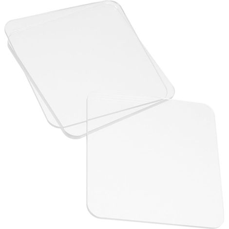 6pièces Base Acrylique pour Figurines Support Miniatures Transparent pour Affichage Et Décoration Plaques Acrylique pour Modèles Et Poupées (1/5)