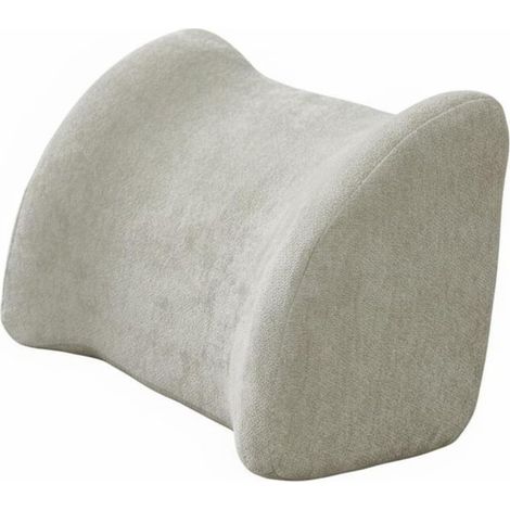 Chenille Sofa Cushion, Lumbar Support Pillow, Back and Head Support, Soft, Wear-Resistant Fabric, Elastic Foam, Back Support, Beige, 50cm High (1/5)