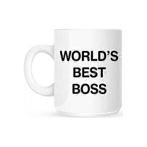 Tasse „Bester Chef der Welt“ – Einheitsgröße – Weiß