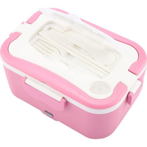 Boîte repas chauffante électrique 1,5L pour voiture 12V/24V, lunch box portable bento, réchauffeur alimentaire auto, conteneur thermique 12V (1/5)
