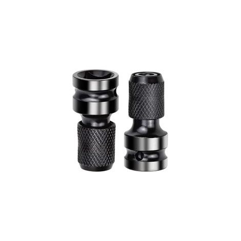 Adaptateurs de douille 1/2' à 1/4' – Lot de 2 – Adaptateur impact avec libération rapide – Pour clés à cliquet et visseuses (1/5)
