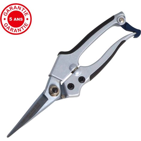 OUTILS PERRIN Sécateur alu lame droite , ergonomique et léger, coupe franche, taillant de qualité