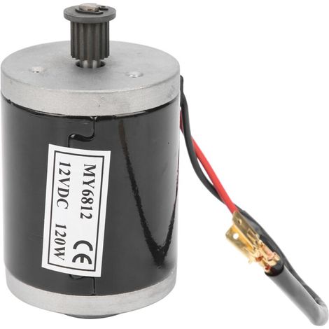 MY6812 12V 120W kleiner Hochgeschwindigkeits-Bürstenmotor für Elektroroller mit Riemenscheibe (1/5)