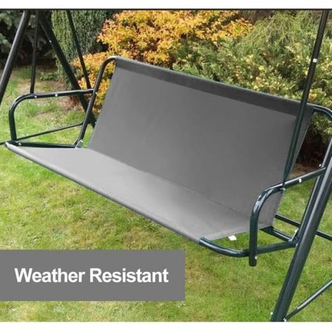 Housse De Siege De Jardin - Oxford 600D Impermeable - Pour Balançoire 2 Ou 3 Places - Gris - 138 X 50 X 50 Cm (1/5)