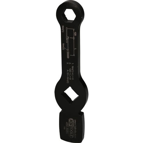 KS Tools 3/4 Schlag-Sechskant-Schlüssel mit 2 Schlagflächen, 30 mm (1/5)