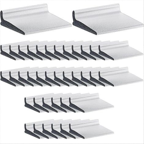 Joint de coin de porte blanc autocollant, protection d'angle de cadre, kit d'étanchéité adhésif (blanc) (1/5)