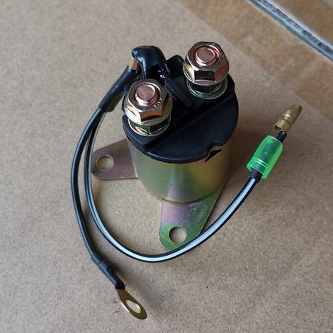 Anlasserrelais kompatibel mit Honda GX160 und GX200, 12V elektromagnetischer Schalter zur Steuerung des Anlassermotors. (1/2)