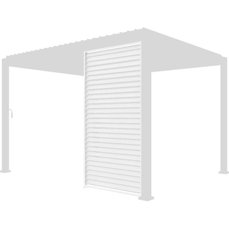 sweeek - Lamellenwand 130cm für Pergola Triomphe 3x4m