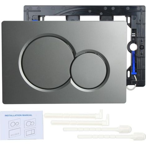 KLVGTIFS PU - Plaque de commande double Geberit Sigma01/20 General (115.770) Gris anthracite (1/3)