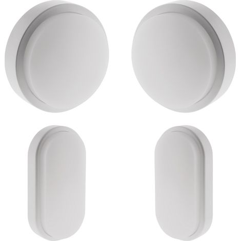 2 hublots LED rond et ovale - Blanc chaud - IP44 - 8W - Elexity