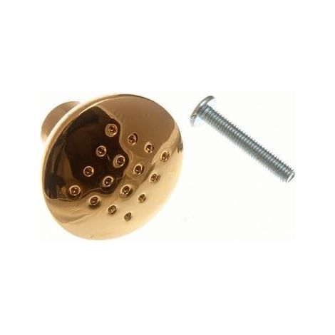 Lot de 6 boutons de tiroir en laiton plaqué laiton 32 mm (1/2)