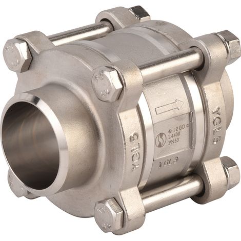 Clapet de non retour à disque inox à souder BW PN63 - Série 381 Ø8