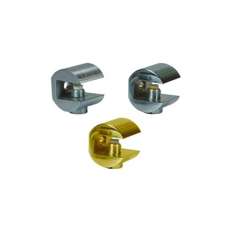 MENSOLE A MORSETTO FRESATA- - mm.23x23h. oro lucido - 4 pezzi