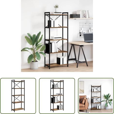 vidaXL Étagère moderne - Étagère Bois ancien 60 x 30 x 155 cm Bois d'ingénierie (1/5)