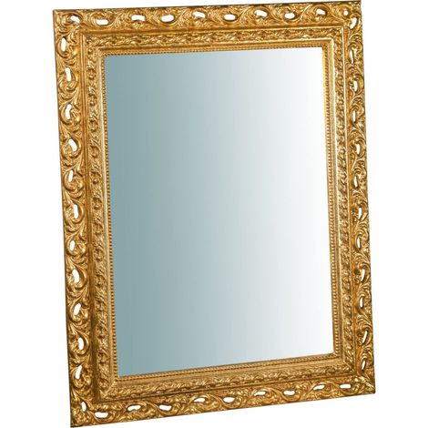Biscottini Miroir Vintage 92 x 72 cm Miroir Mural Salle de Bain et Chambre à Coucher Miroir entrée (1/5)
