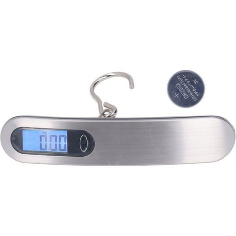 Portable 50kg hanging electronic scale for fishing, with battery hook (1/5)
