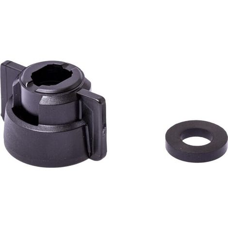 Tuerca de boquilla tipo bayoneta SW10/8 color negro con junta 25 uds. Geoline GEOLINE 8253080P025 (1/3)