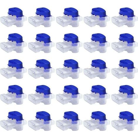 Set mit 50 wasserdichten Steckverbindern für Mähroboter, Gel-Anschlüsse, Verlängerungen, Reparaturen, Niederspannungskabel, kein Abisolieren erforderlich