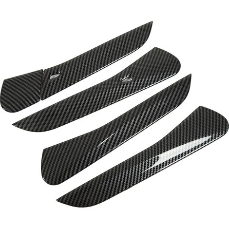 5 pièces coques de poignée de porte style fibre de carbone, protection anti-rouille, toucher agréable, compatibles ID.4 Crozz ID.6 (1/5)