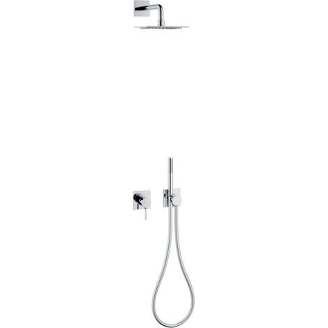 Keuco IXMO - Set doccia con miscelatore ad incasso, 25x25 cm, cromo 59603010002 (1/5)