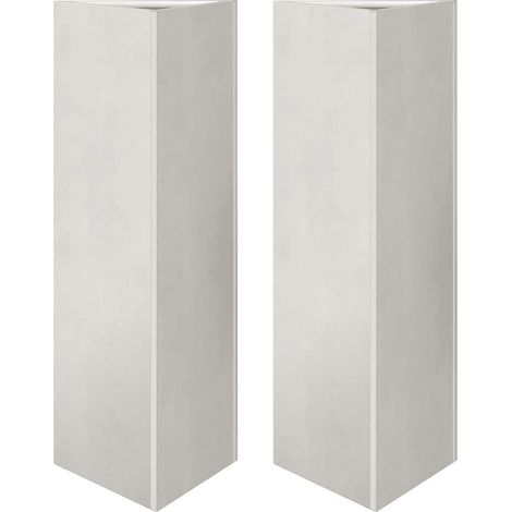 Maison Exclusive - Fioriere da Giardino 2 pz Triangolari 35x35x75 cm Acciaio Inox (1/5)