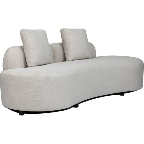 Canapé fixe - 4 places - SOPHIE - Tissu Beige - 232 x 94 x 70 cm (1/5)