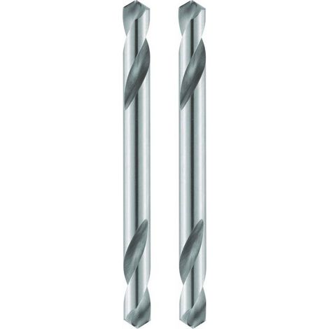 2 Forets HSS Court Double Coupe pour Rivets - Carrosserie et Tôlerie 118° D. 3.1 x Lt. 49 x Lu. 14 x Q. 3.1 mm x Z2 - Diamwood
