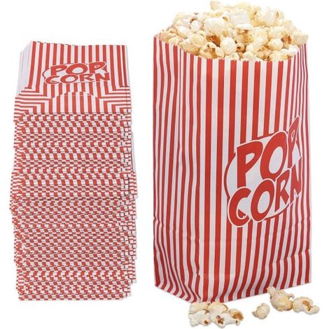 Sacchetti per popcorn retrò 240 pezzi (1/5)