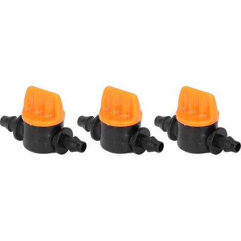 100Pcs Valve d'Irrigation Barb 4/7mm Mini Tuyau Valve de Brumisation pour Jardin Semis Culture Arrosage (1/5)