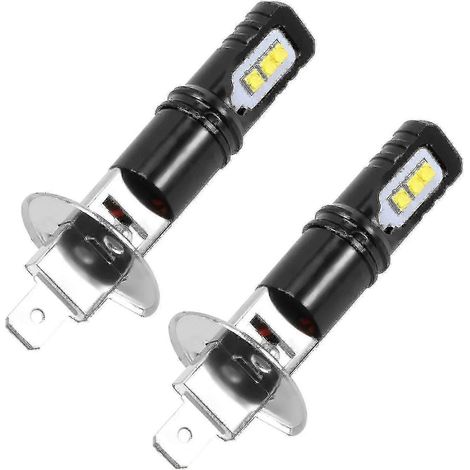 Kit d'ampoules LED pour phares longue portée avec 2 ampoules H1 6000K blanc et 6000 lm (nouveau design) (1/4)