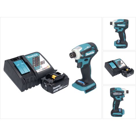 Avvitatore a impulsi a batteria Makita DTD 172 RT1 18 V 180 Nm 1/4" brushless + 1x batteria ricaricabile 5,0 Ah + caricabatterie (1/5)
