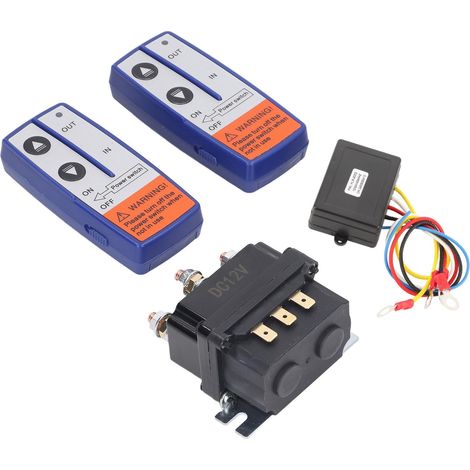 Ej.Life – 12V 250A Seilwindenrelais-Kit – Fernbedienung – Hochleistungsrelais für ATVs und Industriefahrzeuge (1/5)