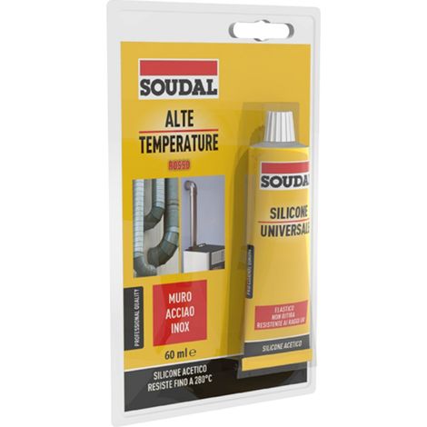Silicone alte temperature in blister 60 ml rosso