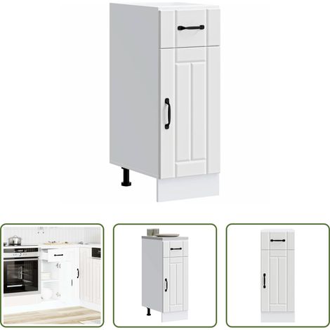 Küchenmöbel -  Küchen-Unterschrank Lucca Weiß Holzwerkstoff (1/5)