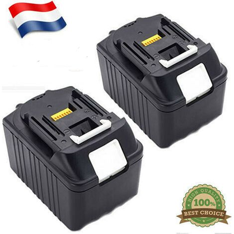 Axilief – Pack de 2 batteries Li-Ion 18V 6.0Ah pour outils Makita – Autonomie prolongée – Compatible avec BL1860B DGA452Z DGA506Z (1/4)