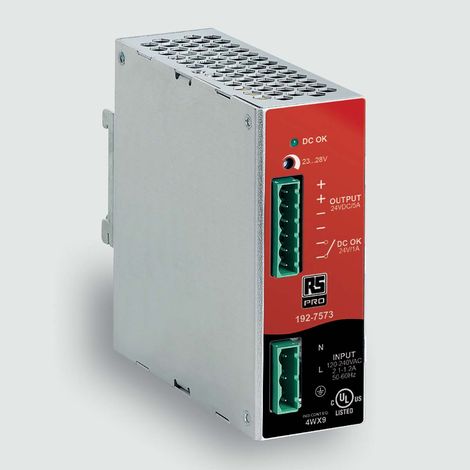 Alimentation pour rail DIN RS PRO, 24V 5A, 120 V ac, 240V c.a. ( Prix pour 1 )