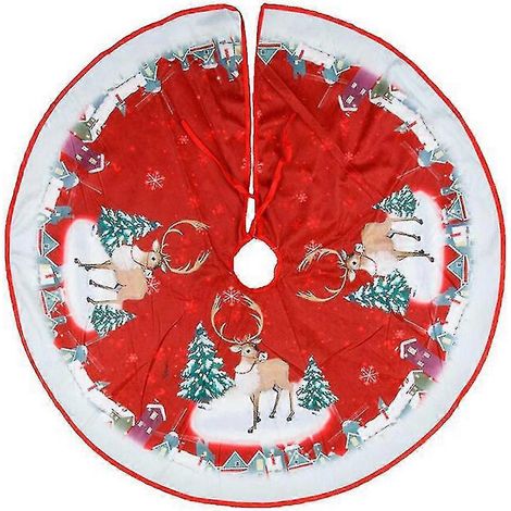 Jupe de sapin de Noël, ornement de 81 cm de diamètre, décoration pour le bas du sapin. (1/2)