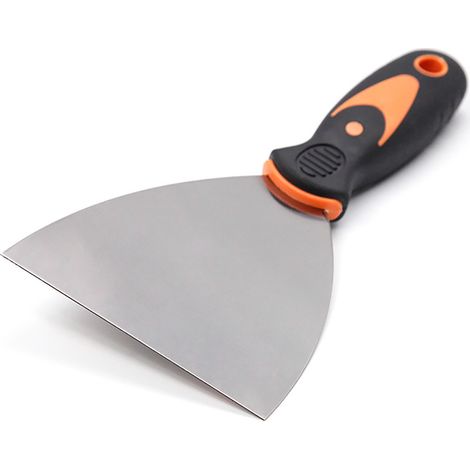 Couteau à enduire 5 pouces acier carbone haute dureté manche PP TPR confortable lisseur pour murs et ruban de jointoiement (1/5)