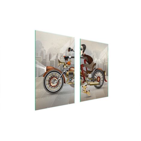 PLACA PROTECTORA DE VIDRIO PARA ESTUFA 75x52 MOTOCICLETA (1/5)