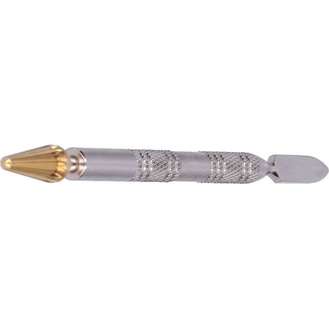 Stylo de teinture pour bordures de cuir 128 mm, rouleau à peinture double usage, bâton de colle, outil de cerclage en acier inoxydable (1/5)