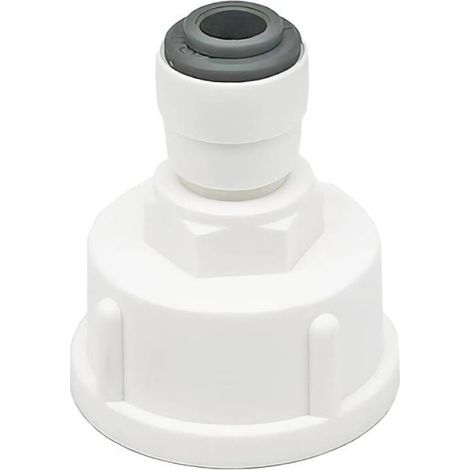 Qrity 1 Pièces Raccord Tuyau Eau Frigo, Connecteur Rapide 1/4" Converti en Femelle 3/4”, Double Joint, Connecteurs Rapides de Filtre à Eau (1/5)