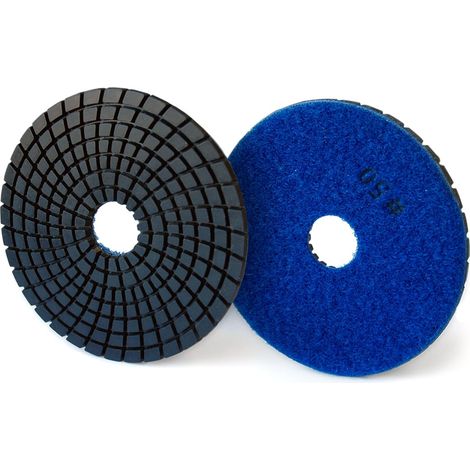 Disco diamantato velcrato a strappo per levigare e lucidare D.125 Gr.200 10 pz