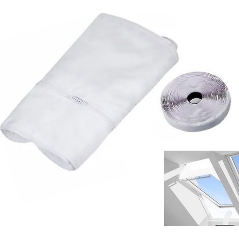 Joint d'étanchéité universel 230 x 2 cm pour fenêtre, adapté aux climatiseurs portables, sèche-linge et tuyaux d'évacuation, blanc (1/5)