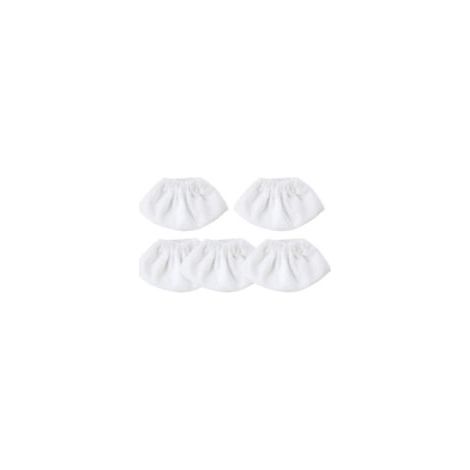 Set di 5 panni in microfibra per la pulizia, accessori per pulitori a vapore, compatibili con la maggior parte dei pulitori a vapore, lavabili e riutilizzabili. - Crezuo