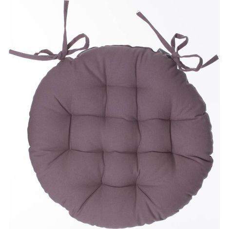 Cuscino per sedia rotondo 38cm tortora