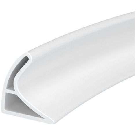 Joint Porte Douche Barrage de douche Anti Débordement pour Baignoire,Bande étanche en silicone pour évier, bande étanche de douche pliable, bande étanche de cuisine (blanc, 60 cm) (1/5)