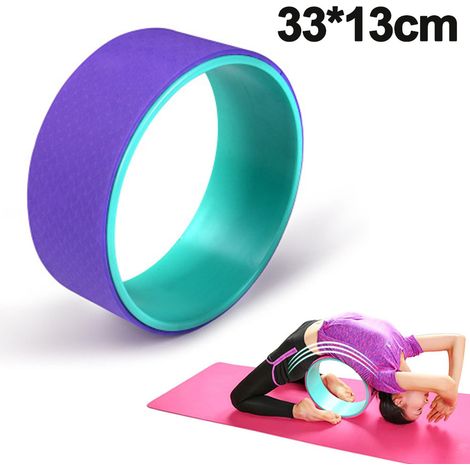Roue De Yoga - Diamètre 35 Cm - Mousse TPE 10 Mm - Pour Étirements Flexibilité Et Flexions Arrière - 1 Pièce (1/5)