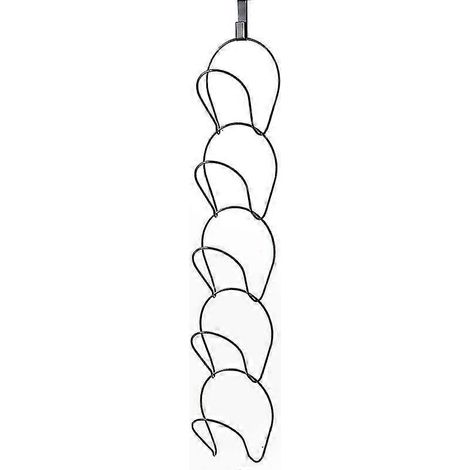 Lot de 10 organiseurs suspendus de placard pour chapeaux, foulards, sacs à main, serviettes, vêtements et cravates - Solution de rangement mural ou porte-à-porte (1/5)