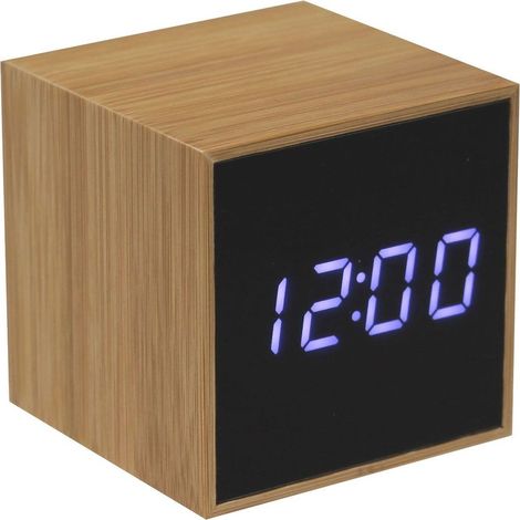 Petit Réveil Led bambou (1/3)